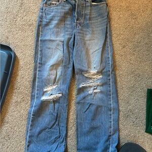 Levi Distressed Blue Jeans
